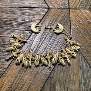 Vintage TOFA Ballerina Sliding Bracelet - Elegant and Unique